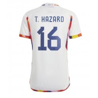Belgien Thorgan Hazard #16 Bortatröja VM 2022 Korta ärmar